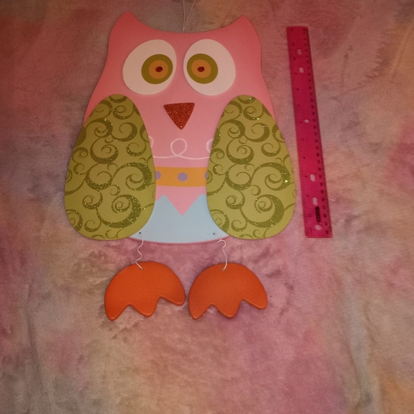 Hobby Lobby Pink & Green Owl Wall Decor - Picture 4 of 5
